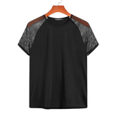 Transparent Mesh Men's Short Sleeve T-Shirt